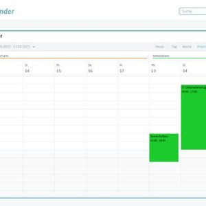 Der Kalender lässt sich mit wenigen Klicks verwalten, freigeben und organisieren, auch für mehrere Nutzer gleichzeitig. (Bild:  Mitteldeutsche IT GmbH)