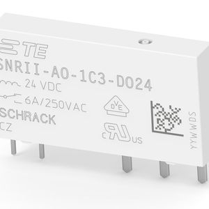 Bild 3: Schmales Leiterplattenrelais SNR II mit verbesserter Leistung.(Bild:  TE)