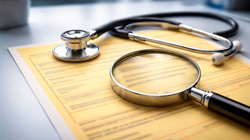 Um die Arbeitsunfähigkeitsbescheinigung (AU) ranken sich viele Mythen.(Bild:  Dall-E / KI-generiert)