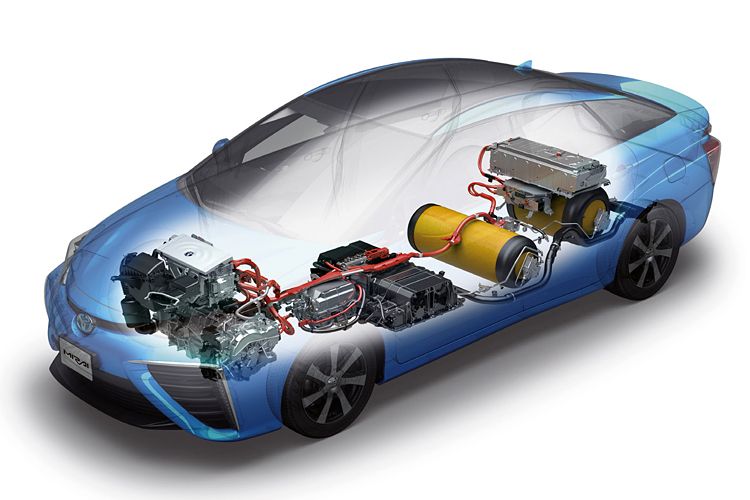 Mittels Anordnung der Komponenten im Unterflurbereich ... (Foto: Toyota)