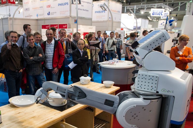 Rückblick: Impressionen von der Automatica 2012. (Bild: Messe München)