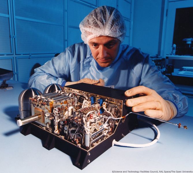 Der Gas-Chromatograph Ptolemy analysiert Gase wie Wasser-, Sauer-, Kohlen- und Stickstoff im Kometenmaterial. (Bild: Science and Technology Facilities Council, RAL Space / The Open University)