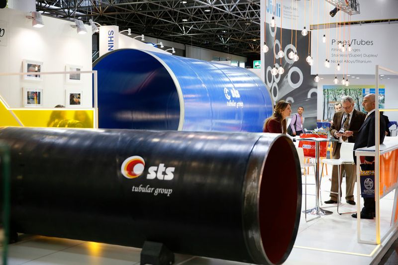 Alles rund um Rohre, ihre Herstellung und ihre Bearbeitung ist 2018 wieder auf der Messe Tube zu sehen. (Messe Düsseldorf/ctillmann)