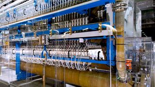 Demonstration plant at Bayer Material Science, Uerdingen (Germany), based the oxygen depolarized cathode (ODC) technology with an annual capacity of 20,000 metric tons chlorine (Picture: Bayer Material Science)