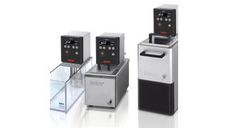 Abb. 1: Die Reihe Kiss umfasst über 50 Modelle zum Heizen und Kühlen, darunter Einhängethermostate, verschiedene Badthermostate und Umwälzthermostate sowie Kältethermostate. (Ausschnitt) (Peter Huber Kältemaschienbau)