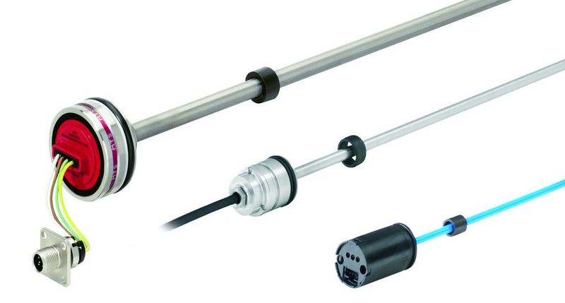 Robuste Temposonics Positionssensoren mit magnetostriktivem Messprinzip für die Mobilhydraulik Bild: MTS (Archiv: Vogel Business Media)