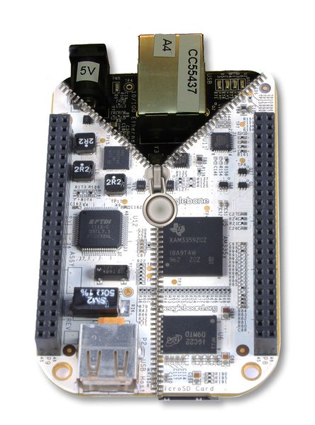 Beaglebone Black: Grundlage ist der mit 1 GHz getaktete ARM-Cortex-A8-Prozessor Sitara AM335x von Texas Instruments (Bild: TI / beagleboard.org)