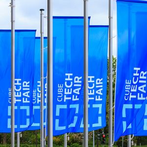 Bei strahlendem Sonnenschein öffnete die CUBE Tech Fair ihre Pforten in Berlin.(Bild:  © CUBE GmbH | Photo: Dennis Wartenberg)