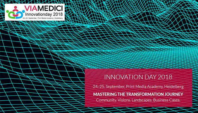 Viamedici Innovation Day 2019

Der diesjährige Viamedici Innovation Day widmet sich der zukunftssicheren Gestaltung der Digitalisierung unter dem Motto „Discover Digital Excellence“. Visionäre und Experten sprechen über digitale Transformation, deren Umsetzung, Strategien, Erfolgsfaktoren und Risiken. Die Veranstaltung dient als Treffpunkt für den Austausch über digitale Neuerungen und Trends in der Produktkommunikation und dem B2B-Commerce und wird durch Vorträge, Workshops und Praxisberichte unterstützt. 

Wann: 23. – 24. September, Heidelberg. 

Mehr unter: 