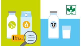 Die deutsche Gesellschaft für Ernährung gibt Tipps zum Umgang mit Lactoseintoleranz (Symbolbild). (Bild: DGE)