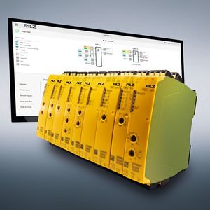 Losgrösse 1 im Bereich Sicherheitsschaltgeräte: Über ein intuitiv bedienbares Onlinetool können Anwender «ihr» individualisiertes myPnoz-System zusammenstellen. Geliefert wird dieses vormontiert und einbaufertig. 