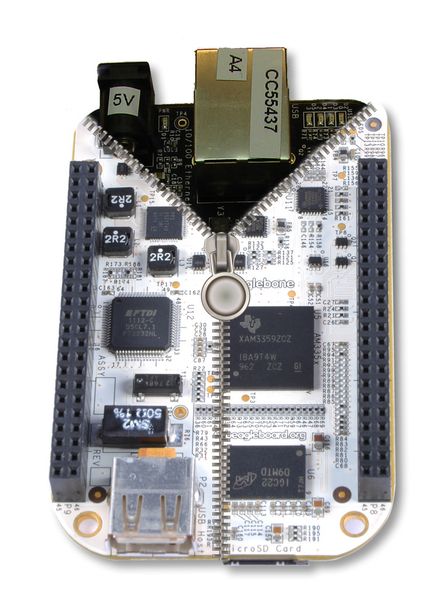 Beaglebone Black: Grundlage ist der mit 1 GHz getaktete ARM-Cortex-A8-Prozessor Sitara AM335x von Texas Instruments (Bild: TI / beagleboard.org)