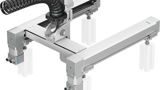 Das Flächenportal EXCM fährt alle Positionen im Arbeitsraum wirtschaftlich an und nutzt jeden Millimeter aus. (Festo AG & Co. KG)