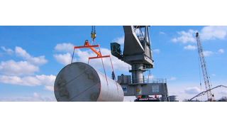 Verstellbare Auslegertraverse mit pendelbaren Querträgern. (Pfeifer)