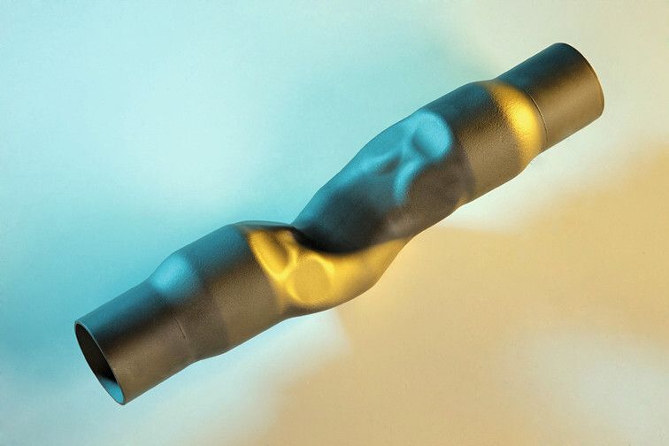 Durch Warmumformung hergestelltes seriennahes Bauteil. (Bild: Fraunhofer-IWU)