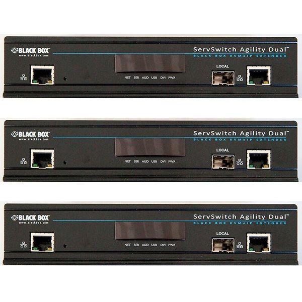 Der Servswitch Agility ist ein Gerät zum digitalen Umschalten, Verlängern und Verteilen von Video-, Audio-, seriellen und USB-Signalen. (Bild: Black Box)