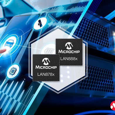 Die neuen 100/1000BASE-T1-Single-Pair-Ethernet-PHYs von Microchip kombinieren MACsec-Sicherheit, zeitkritisches Networking und funktionale Sicherheit. (Bild: Microchip)