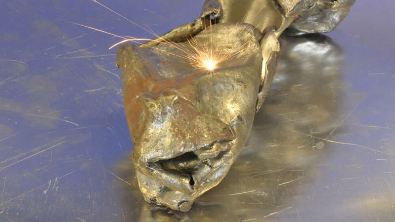 Mittels laserinduzierter Plasmaspektroskopie trennt eine kommerzielle Anlage in Berlin-Hoppegarten Metalle und Legierungen aus Metallschrott.(Bild:  Clean-Lasersysteme GmbH)