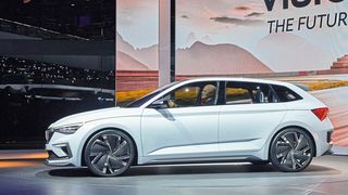 Skoda präsentiert auf dem Pariser Autosalon die Studie „Vision RS“. (Bild:Skoda)