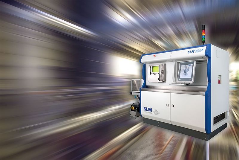 Universell einsetzbare Selective-Laser-Melting-Anlagen von SLM überzeugen mit dem großen Bauraum und der patentierten Mehrstrahltechnik. Eine sehr umfangreiche Grundausstattung und die große Auswahl von Optionen ermöglichen die anwendungsorientierte Systemkonfiguration. (Bild: SLM)