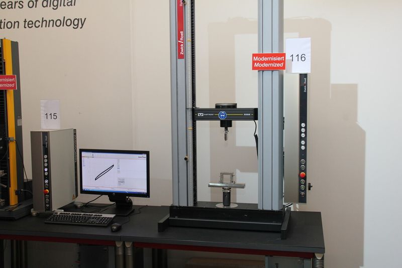 Die gebrauchten Prüfmaschinen von Zwick/Roell sind auf dem Stand der neusten Technik. (Bild: Schäfer)