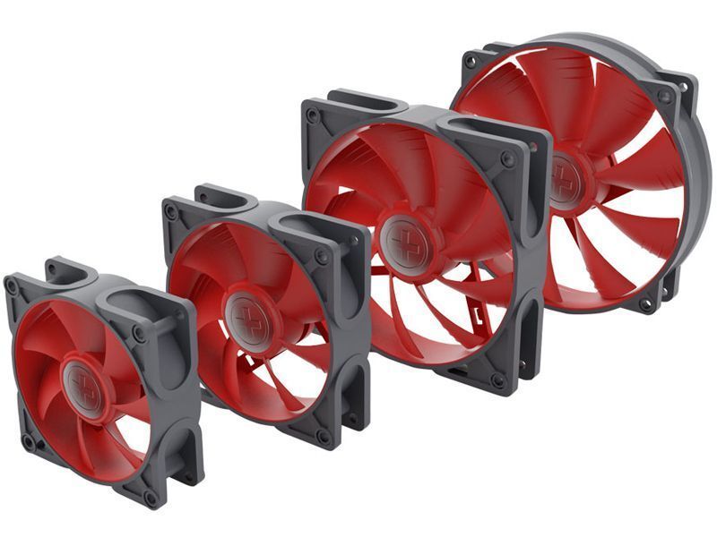 Ebenso wie die T.B.Silence-Serie von Enermax besteht aus die Lüfter-Serie 2CF von Xilence aus insgesamt vier Modellen mit Durchmessern von 80 bis 140 Millimetern. (Archiv: Vogel Business Media)