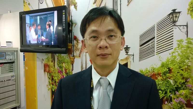 Liao Yu Ju vom Messgerätehersteller GW Instek: Gute Performance zu günstigen Preisen ist das Credo des Marketing-Chefs. (Foto: Franz Graser)