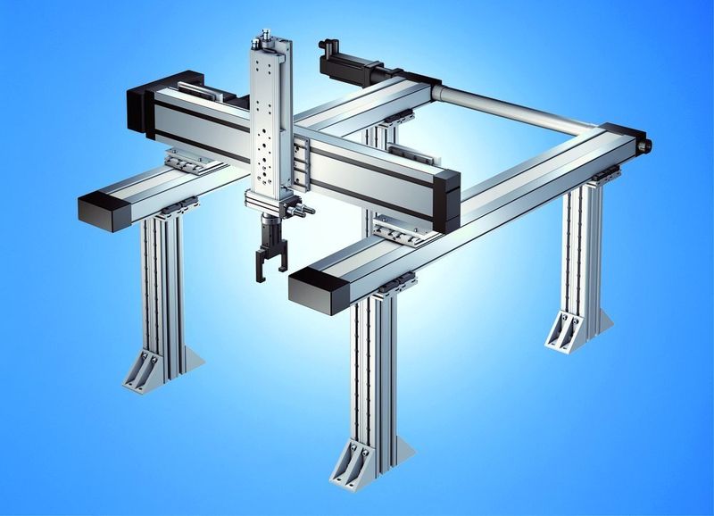 Bild 4: Mit camoline, dem Baukasten für Handlingsysteme, lassen sich pneumatische und elektromechanische Komponenten schnell und leicht kombinieren. (Archiv: Vogel Business Media)