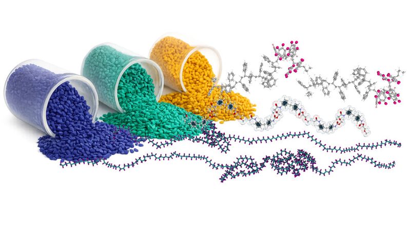 Kunststoffgranulate und Polymermodelle: Rein datengetriebene KI übersieht oft die Physik dahinter.(Bild:  ecopals)