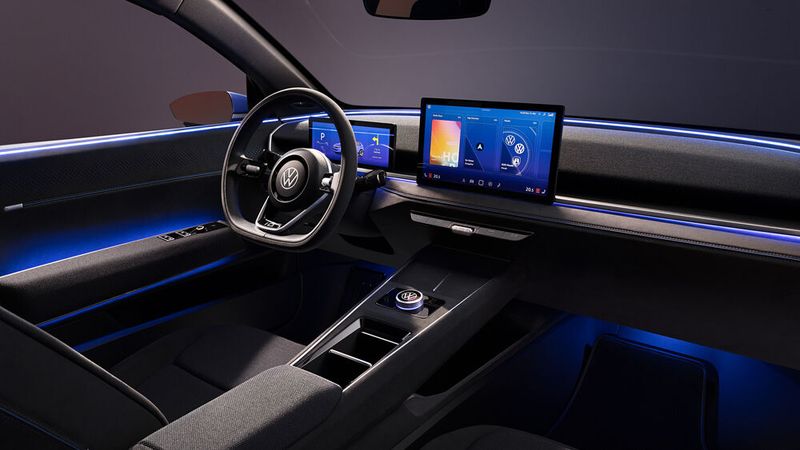 Im Innenraum räumt Designer Mindt mit den Dingen auf, die viele ID-Kunden am Bedienkonzept bemängelt haben.  (Bild: Volkswagen)