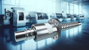 Kugelgewindetriebe der Performance Line von Bosch Rexroth mit neuer Flansch-Einzelmutter für vertikale und hochdynamische Linearanwendungen. (Bild: Bosch Rexroth AG)