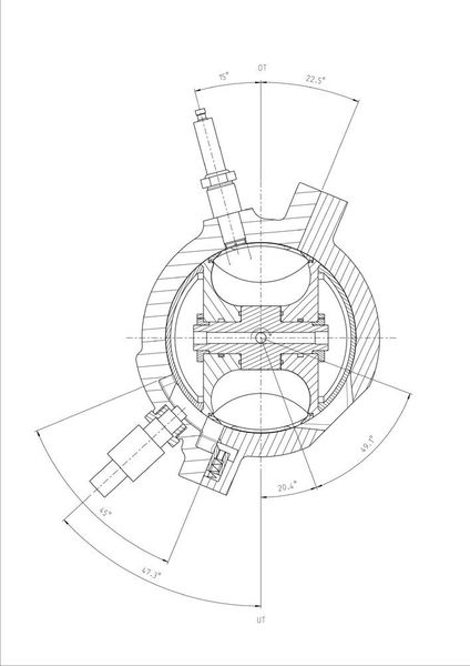 Neu entdecktes Motorenkonzept:  Der Peraves-Kugelmotor (CAD-Schnitt des Typ PKM-12EA) (Archiv: Vogel Business Media)