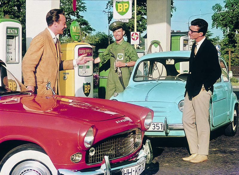 BP-Tankstelle in den sechziger Jahren.  (Foto: BP)