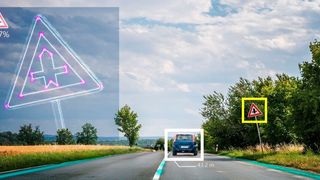 Ein mit Radar ausgestattetes Fahrzeug kann andere Fahrzeuge, Fußgänger oder Objekte auf der Straße erkennen und feststellen, wie weit sie entfernt sind und wie schnell sie sich bewegen. (Clipdealer)