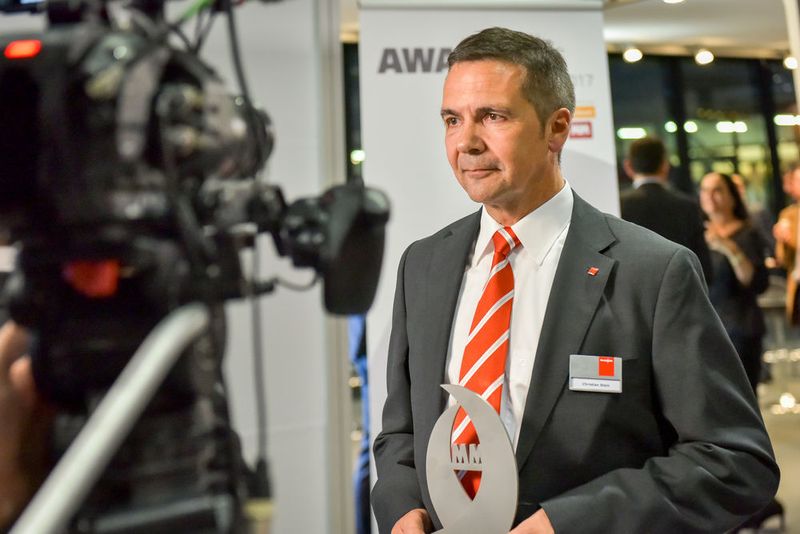 Nach der Preisverleihung gaben die Awardgewinner noch ein kurzes Videointerview. (VBM, Hauenstein)