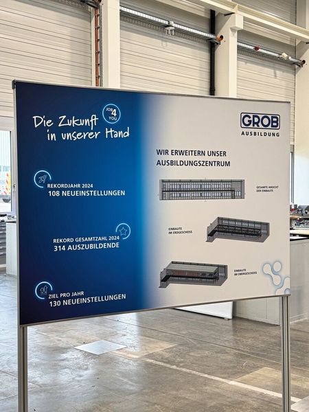 Grob zeigt auf seiner bislang größten Hausmesse 2025 technologische Highlights auf über 6.000 Quadratmetern. (Bild: VCG/Sonnenberg)