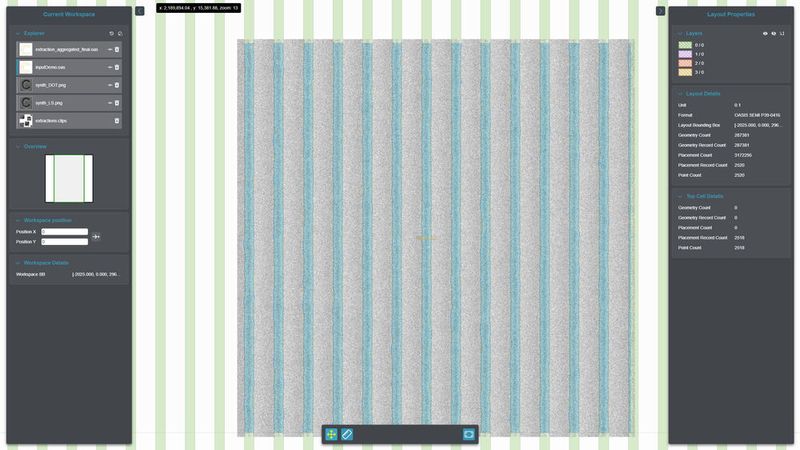 Der webbasierte und im Mapbox-Stil gehaltene Viewer von Canopus AI für CD-SEM-Bilder (Critical Dimension Scanning Electron Microscope), HVM-Oasis (High Volume Manufacturing) sowie die Auswertung von Metrologie- und Inspektionsdaten. (Bild: Siemens)