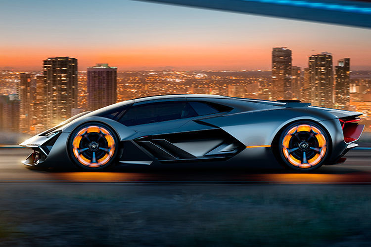 Wie aktuelle Lamborghini-Modelle bietet auch der Terzo Millennio eine keilförmige Mittelmotoroptik. (Lamborghini)
