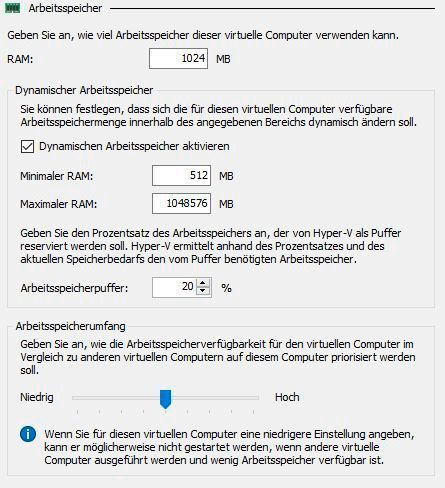 Auch der dynamische Arbeitsspeicher kann in Linux genutzt werden. Sinnvoll ist das auch für die Verwendung der Live-Migration. Dazu sollte die aktuellste LIS-Version genutzt wird. (Joos / Microsoft)