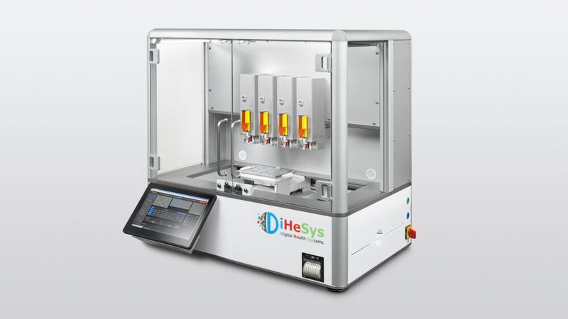 Fertig für das Roll out: Der GMP-gerechte Pharmadrucker von Dihesys  (Harro Höfliger)