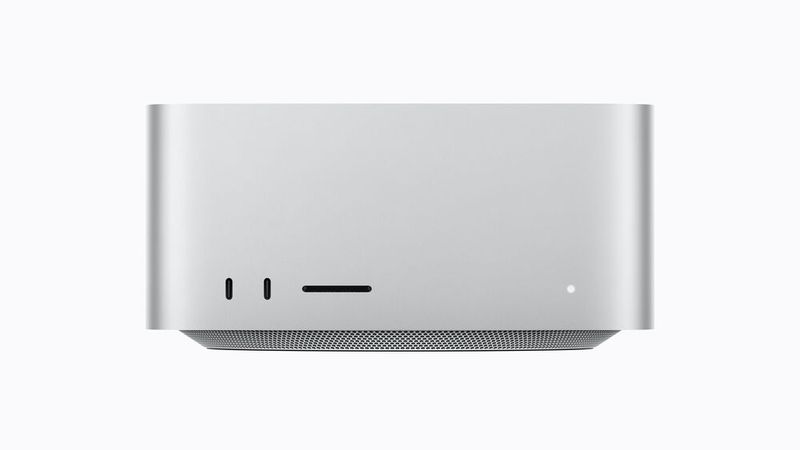 Den neuen Apple Mac Studio gibt es wahlweise mit einem M5-Max- oder M5-Ultra-Chip. Letzterer arbeitet mit einer 32‑Core-Neural-Engine mit einer Speicherbandbreite von 1,2 TB/s. (Bild: Apple)