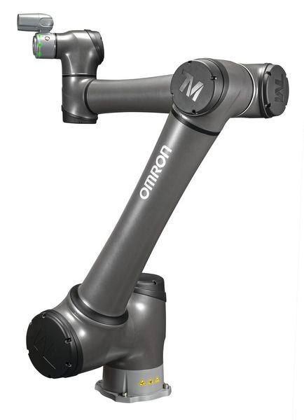 Extended S-series: The new Cobot models from Omron lift up to 30 kilograms and are now also protected against dust and water thanks to protection class IP65. (Image:Omron)