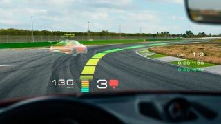 Das Schweizer Start-up WayRay entwickelt und produziert holographische Augmented Reality Head-up Display-Technologien. (Porsche AG)