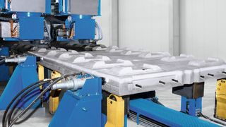 Einsatz eines Hydraulikzylinders in einer Schleifmaschine: eine ideale Anwendung für Condition Monitoring. (Bild: Herbert Hänchen)