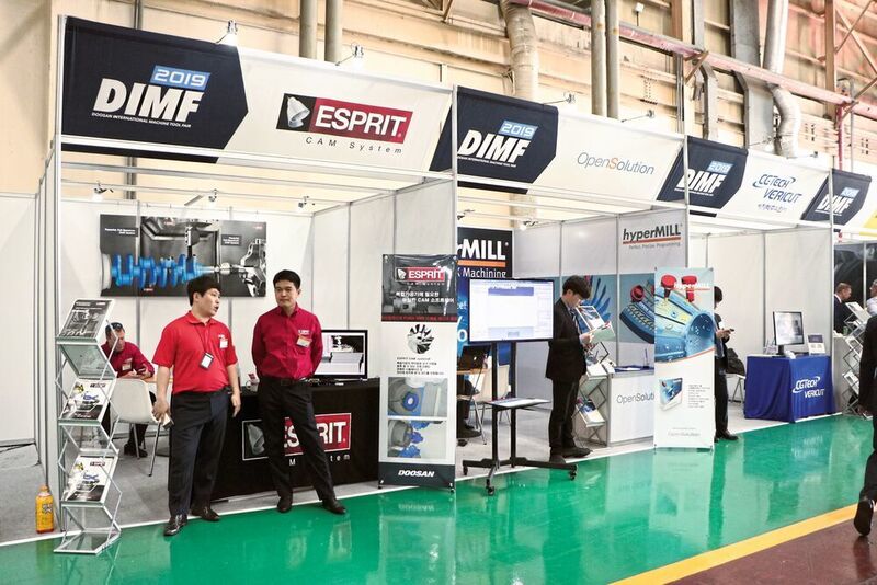 Doosan lud vom 15. bis 17. Mai nach Changwon, Korea, zur 12. Doosan International Machine Tool Fair (DIMF). 80 Maschinen, darunter 30 Neuvorstellungen, konnten vor Ort besichtigt werden. (Sonnenberg)