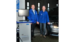 Bereit für AU-Schulungen: Michael Frank (Geschäftsführer; li.) und Klaus Winkler (Schulungsleiter, beide Kfz-Innung Unterfranken). (Foto: Zietz)