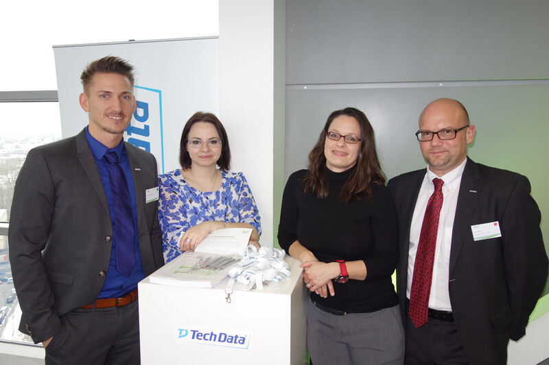 Das Tech Data Team (v. l.) Dordi Stoimenovski, Anja Scholz, Barbara Tschakert und Oliver Maß. (Bild: IT-BUSINESS)