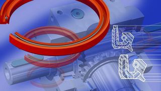 Die beiden neuen RWDR-Bauformen VU (oben) und VT (unten): Der Unterschied liegt in der Lage des metallischen Stützkörpers im Dichtprofil.  Bilder: Parker Hannifin (Archiv: Vogel Business Media)