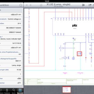 Veröffentlichte Eplan Projekte inklusive der 3D-Schaltschrankaufbauten können mit der Eplan View App direkt via iPad auf der Baustelle dokumentiert werden.