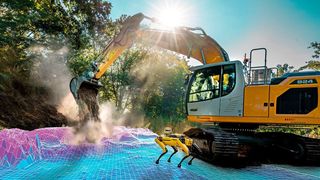 Das Fraunhofer-Institut für Optronik, Systemtechnik und Bildauswertung (IOSB) informiert, dass es jetzt im Rahmen des neuen Robotics Institute Germany (RIG) den Bereich KI-basierte Großraumrobotik etablieren darf. Folgendes steckt dahinter ... (Bild: Fraunhofer-IOSB / M. Zentsch)